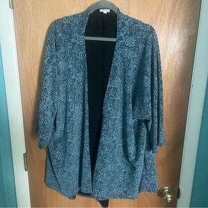 LuLaRoe Blue Floral Women's Poncho